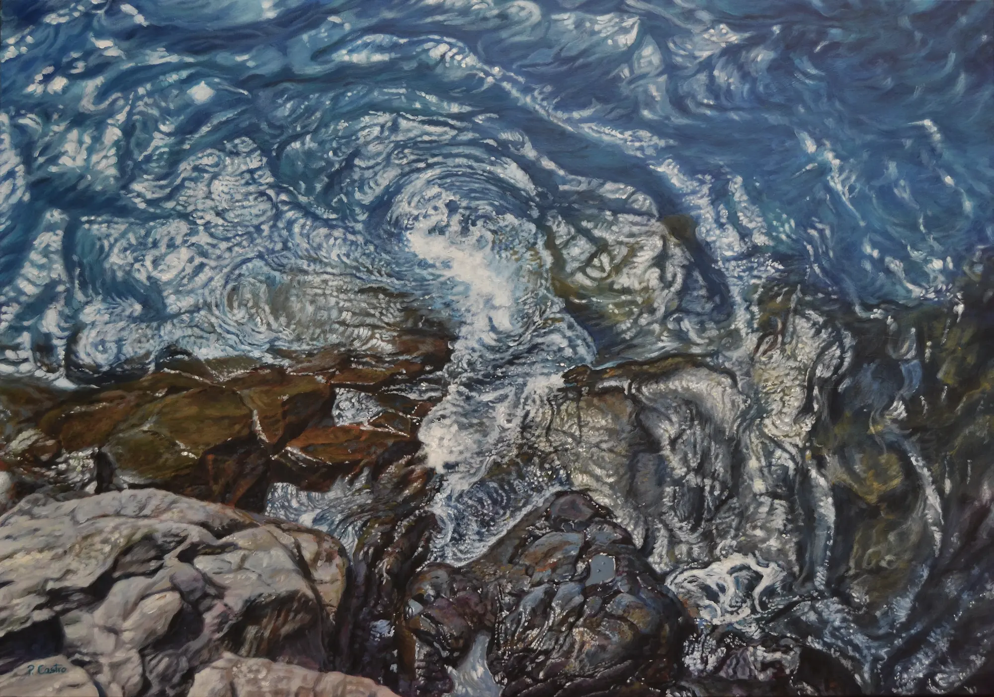 Mediodía en Septiembre - Acrílico sobre lienzo - 100x70cm. Pedro Castro Piñeiroa.