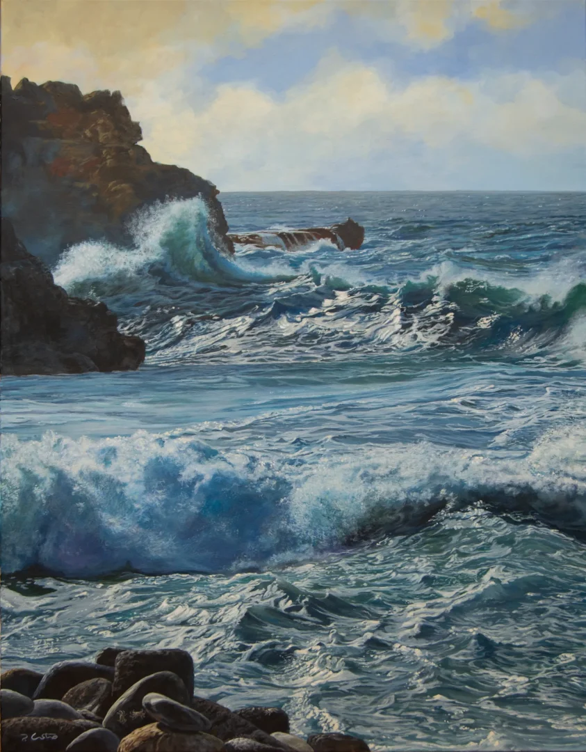 El Ritmo de la Eternidad - Acrílico sobre lienzo - 90x70cm. Obra de Pedro Castro.